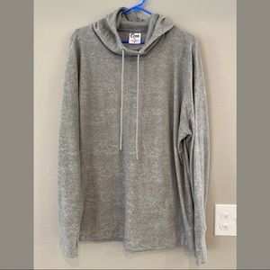 Zyia Textured Cowl Neck Hoodie